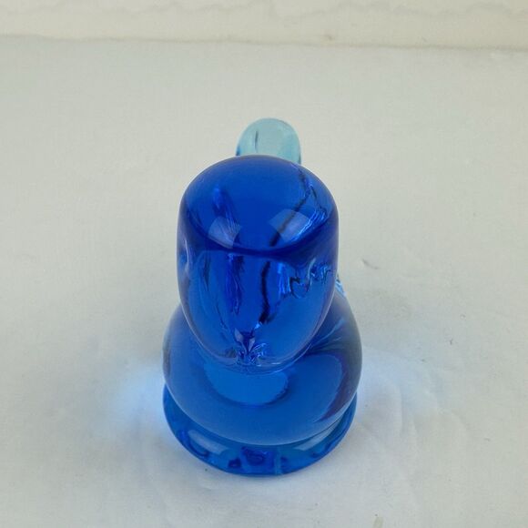 Titan Art Glass Blue Bird of Happiness Happy Little Figurine Paperweight 1999 - Picture 3 of 8
